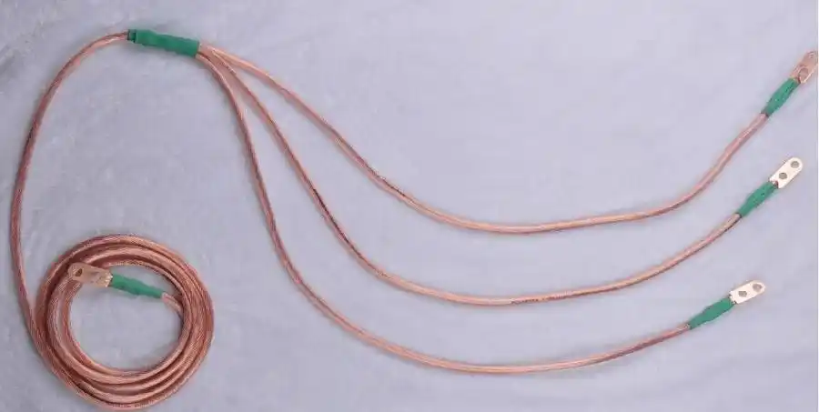 派祥高压接地线jdx-nl-6kv 10kv 户内母排型接地棒平口螺旋式