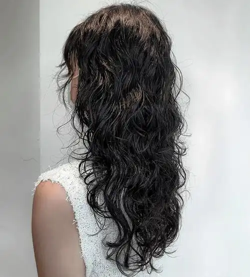 长发烫满头风情万种又上头