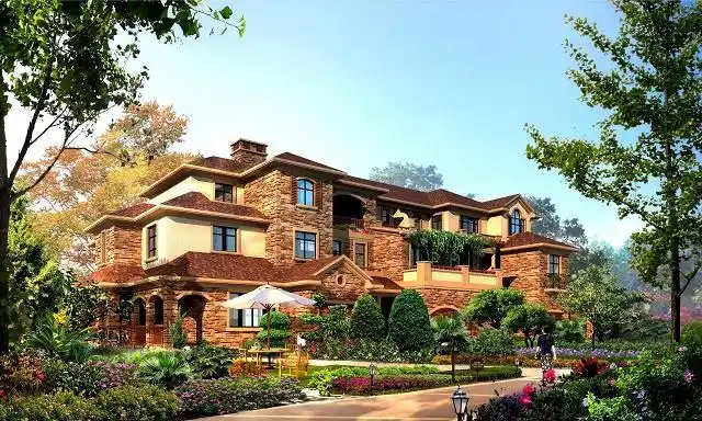 景观高层,独栋别墅,联排,叠拼式住宅,建筑面积610000平方米