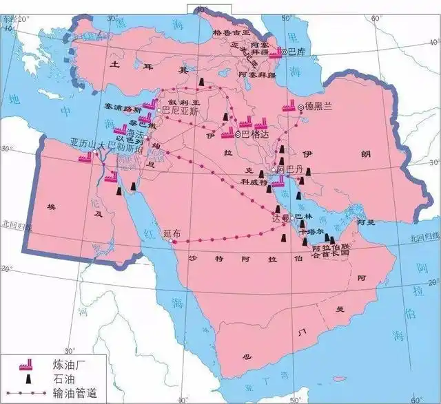 原创世界火药桶中东地区有着优越的地理位置也有着错综复杂的矛盾