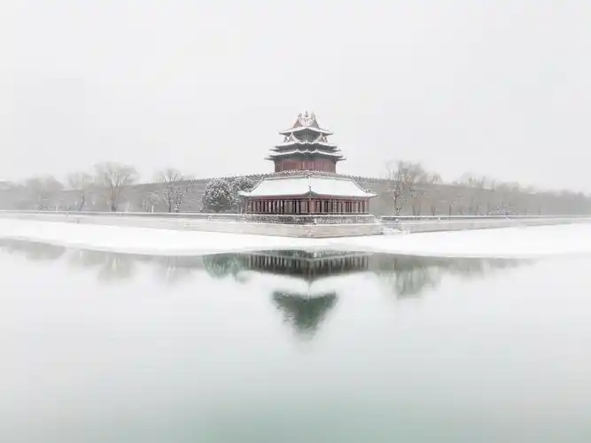 故宫角楼雪景图