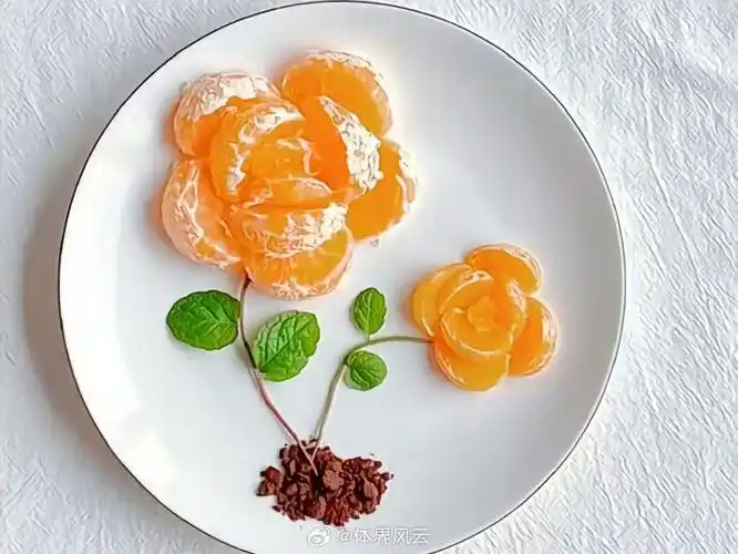 又到吃橘子的季节,来一份赏心悦目的花式摆盘#一年中最冷的时候来了