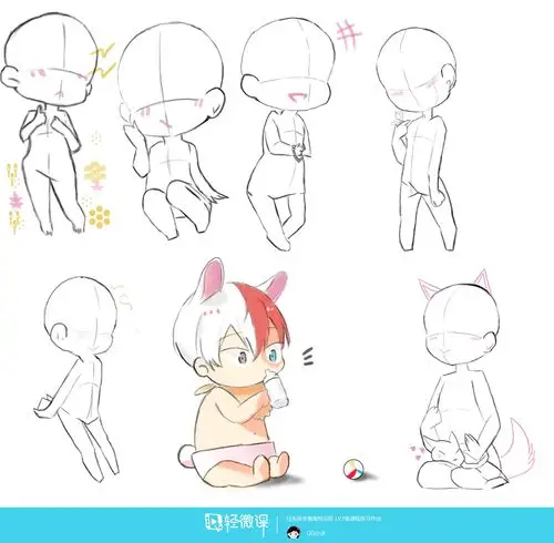 日系厚涂之q版头像的概括与比例