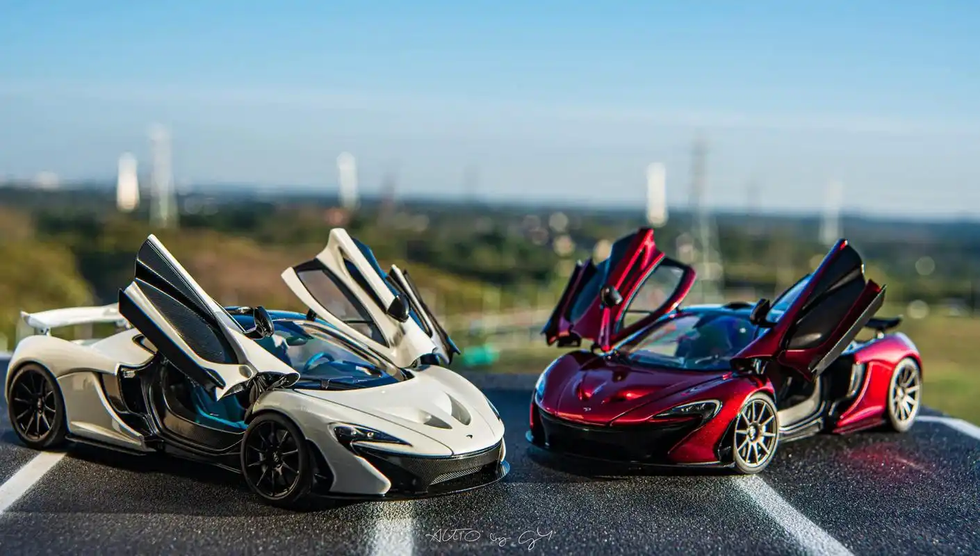 奥拓autoart迈凯伦p1 红&白