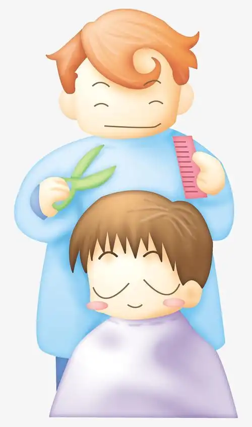 关键词 : 卡通画,剪头发,人物,矢量图,装饰,矢量装饰