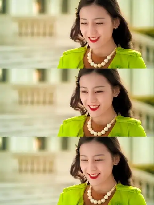 绿色系的吴安珀@dear-迪丽热巴#迪丽热巴#存99050701