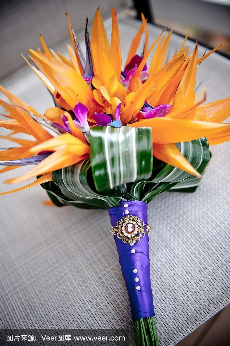 天堂鸟婚礼花束