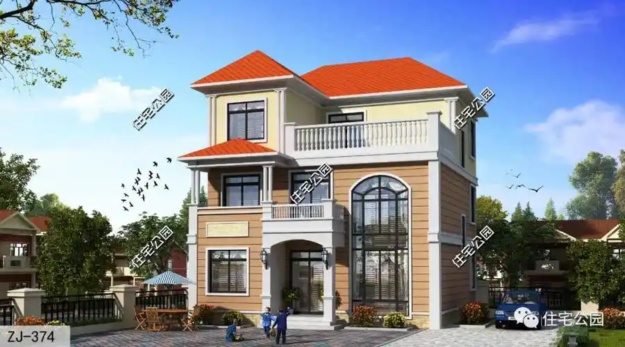 7套经典户型,10个实建案例,看看拿住宅公园的图纸建房,房子有多美!