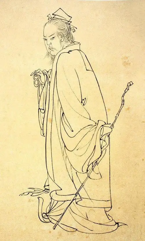 中国画中完全用线条来表现物象的称"白描"