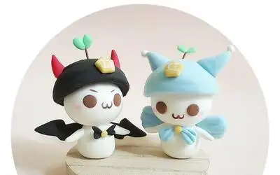 长草颜团粘土制作教程-双子座