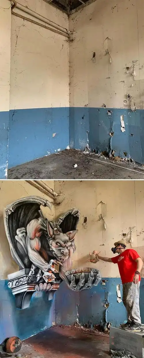 28张超逼真的街头涂鸦:令人叹为观止的艺术奇迹!|绘画|视觉|艺术家_网