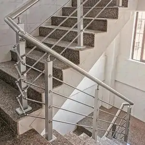 不锈钢楼梯扶手护栏阳台别墅不锈钢扶手栏杆立柱室内家用自装围栏