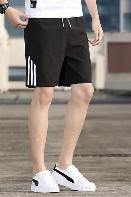 短裤男士夏季冰丝运动休闲五分潮流宽松大码裤衩薄款速干沙滩裤子