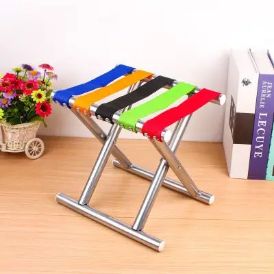 家用加厚圆管折叠凳户外便携式折叠椅子火车小凳子马扎成人小板凳