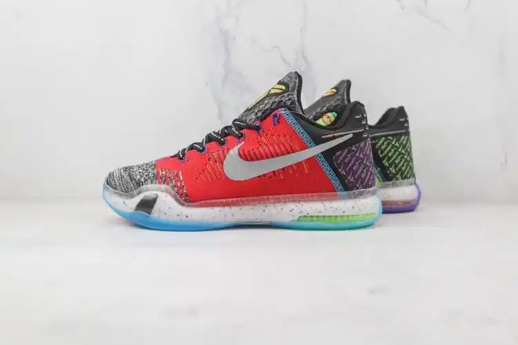 耐克nikekobe10elitewhatthe纯原版本科比10代鸳鸯配色篮球鞋原档案
