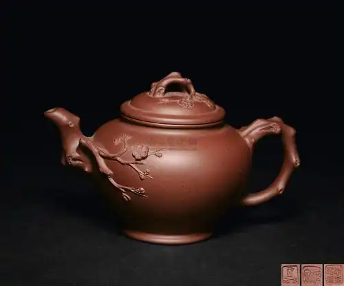 【范洪泉 梅花报春壶】拍卖品_图片_价格_鉴赏_紫砂_雅昌艺术品拍卖网