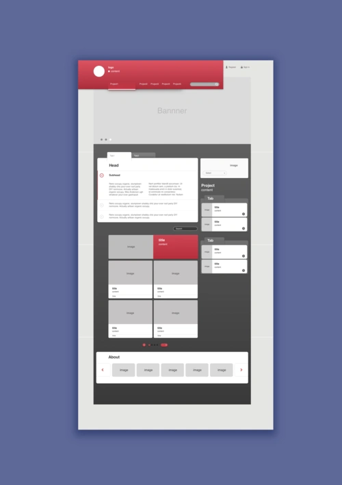 原创作品:网页设计——原型