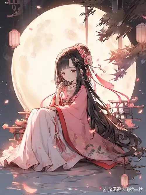 古风头像||一袭红衣,你的月亮姐姐