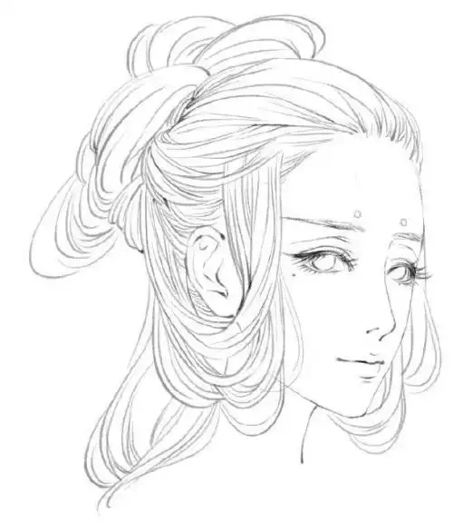 李白卡通人物手绘古代人物简笔画大全-李白铅笔古代人物简笔画简笔画