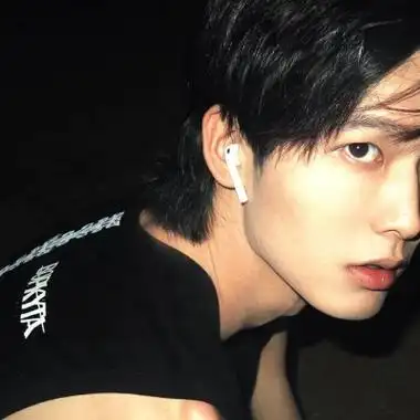 林鲸落男生真人复古风头像懒更