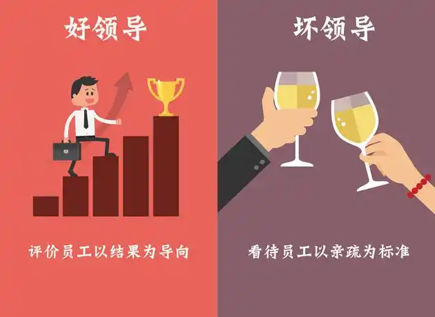 一图秒懂好领导与坏领导的差别一目了然
