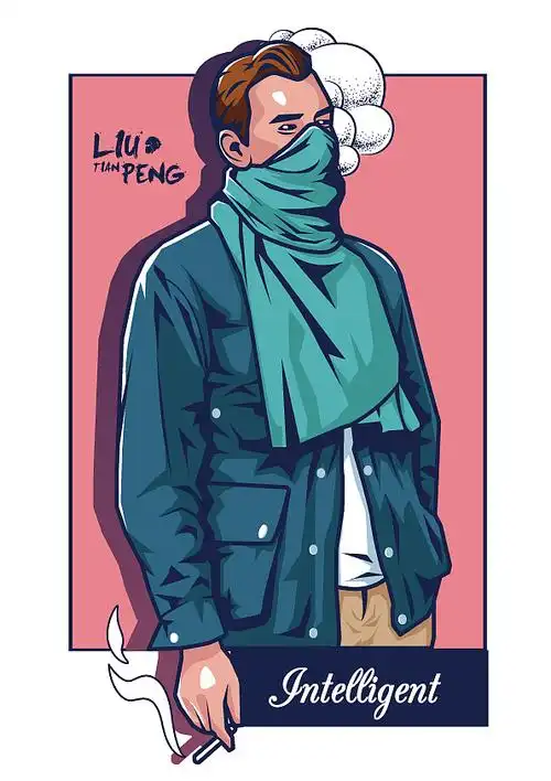 ai插画蒙面帅哥|插画|创作习作|无事闲人 - 原创作品 - 站酷 (zcool)