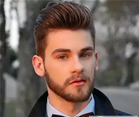 男性大背头帅气的西装头-好发型