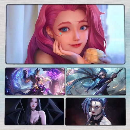 鼠标垫lol超大键盘一体来图定制英雄联盟kda超手感天然橡胶桌面垫