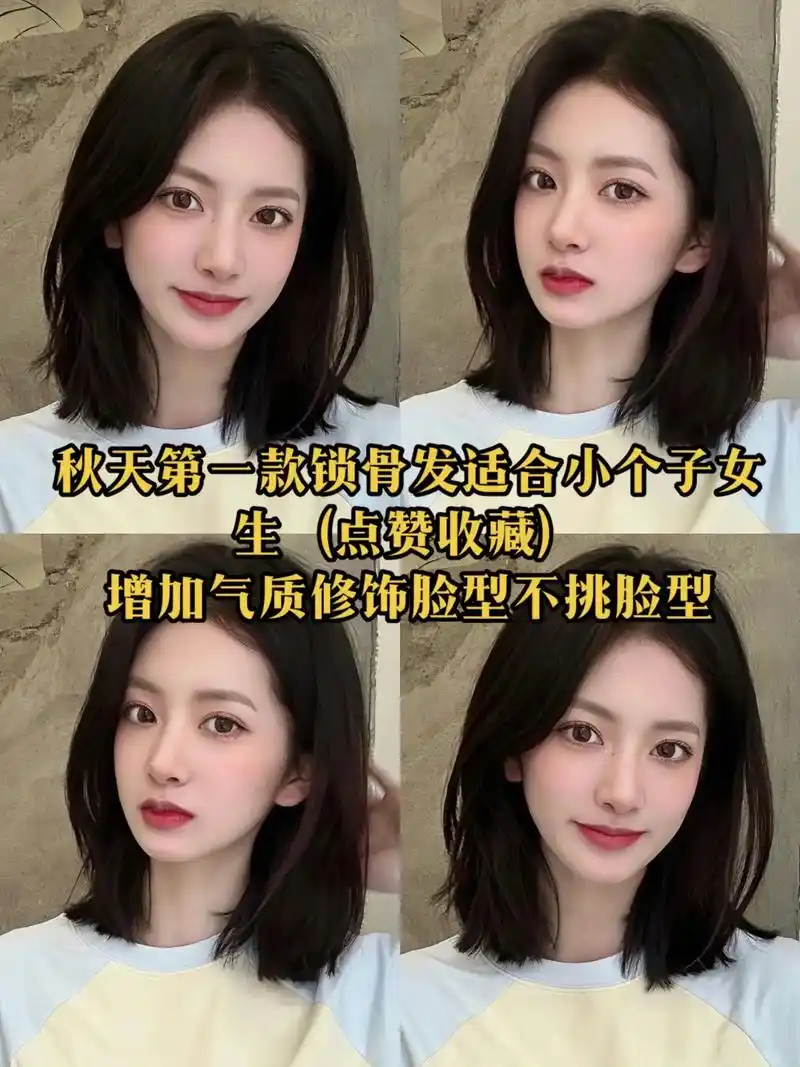 推荐一款适合小个子女生的一款中短发!