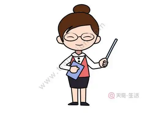 简笔画老师简笔画 简单又漂亮教师节女老师简笔画q版老师简笔画图片