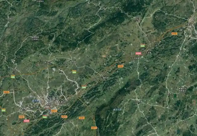 贵州各城市最新卫星地图:一看就知道贵州哪个城市的规模比较大?