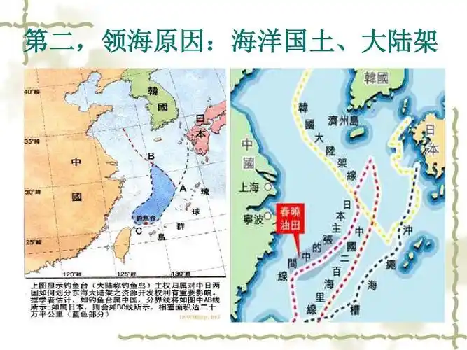 中国与周边国家领土争端 第二,领海原因:海洋国土,大陆架