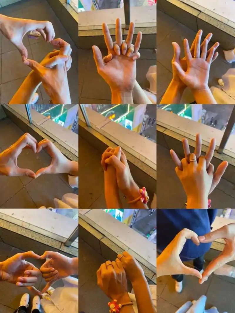 情侣牵手照‖爱就要在一起拍很多很多的照片