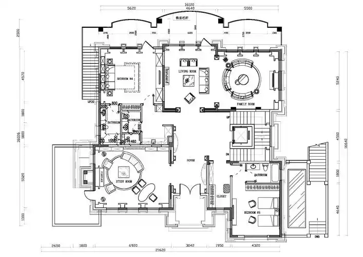 1500平米的别墅平面布置,欢迎拍砖