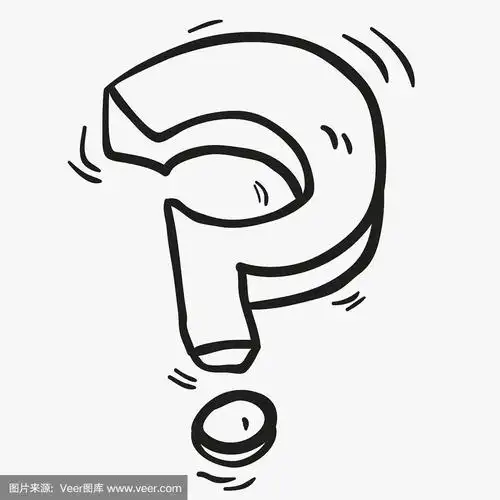 卡通,问号,黑白图片,乱画,艺术