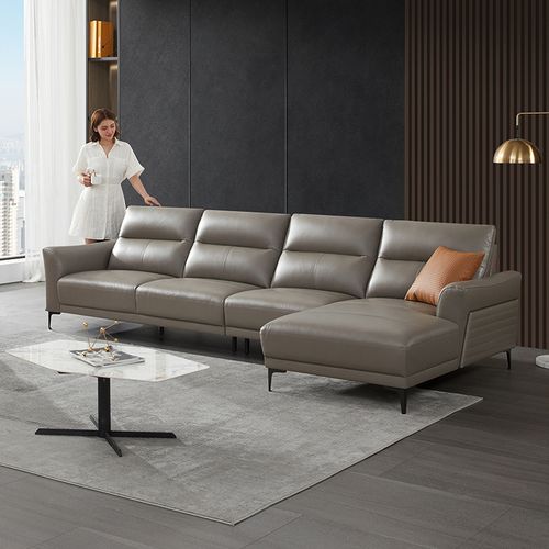 顾家家居真皮沙发电动多功能组合现代简约沙发小户型客厅家具dk.