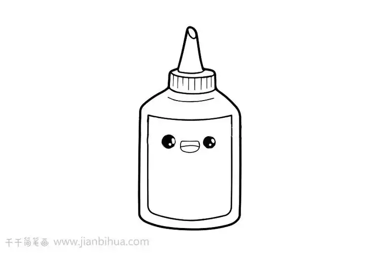 亲子画胶水简笔画