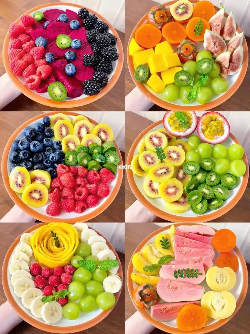 96绝绝子～高级水果摆盘彩虹版高颜值果盘|,哇塞～对于水果控 - 抖