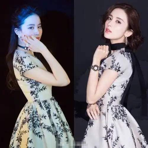 刘亦菲与古力娜扎5次撞衫 究竟谁更美一些?_手机搜狐网