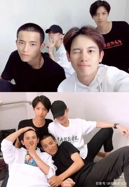 易烊千玺晒室友,素颜对着镜头搞怪,网友:帅哥身边还是帅哥