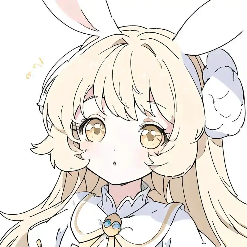 呆萌兔兔丨可爱系女生闺蜜头像