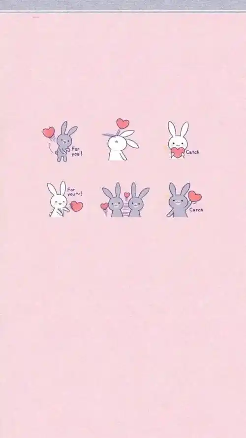 手机壁纸可爱萌萌哒卡通壁纸背景图
