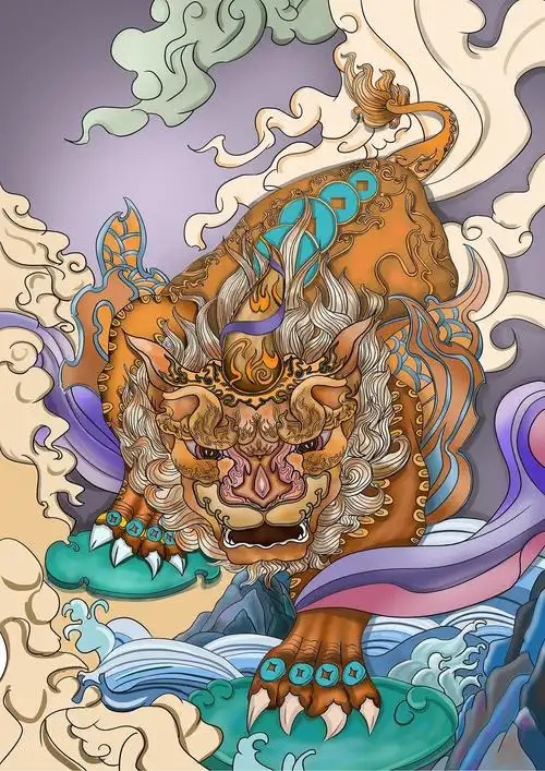 招财貔貅|插画|商业插画|i9oalnesu3_原创作品-站酷zcool