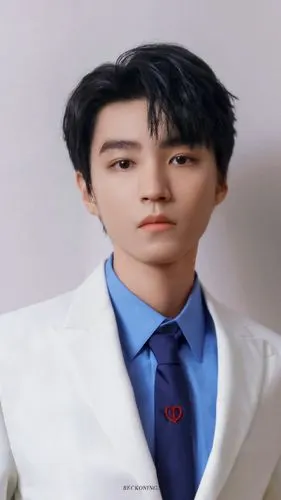 tfboys分享210613王俊凯粉丝制作证件照合集五官优越一脸正气