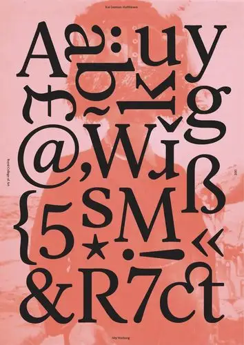 设计感极强的英文字体海报