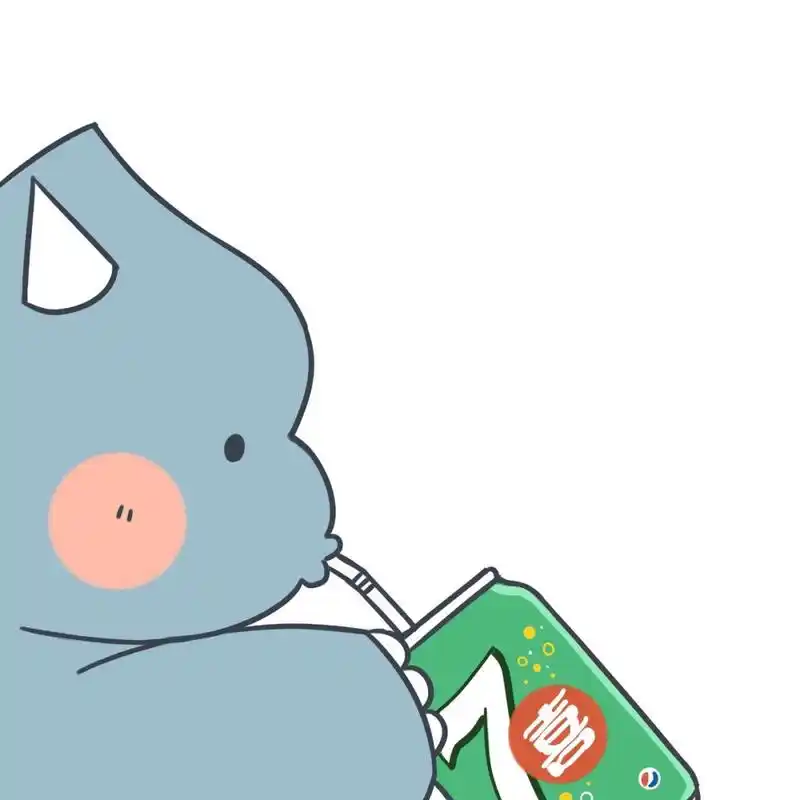 抖音超火-喝饮料的小恐龙头像#微信头像 好多朋友喜欢这个喝饮料系列