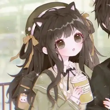 少女心情侣头像二次元动漫甜蜜