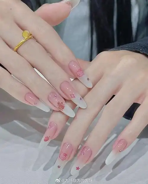 适合夏天的仙女美甲,清新又温柔,最适合小仙女们