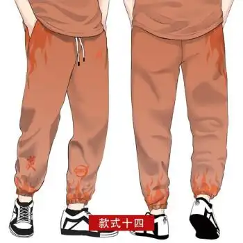 劲魔豹鬼灭之刃动漫裤子祢豆子蝴蝶忍鬼杀队日系潮牌二次元周边休闲