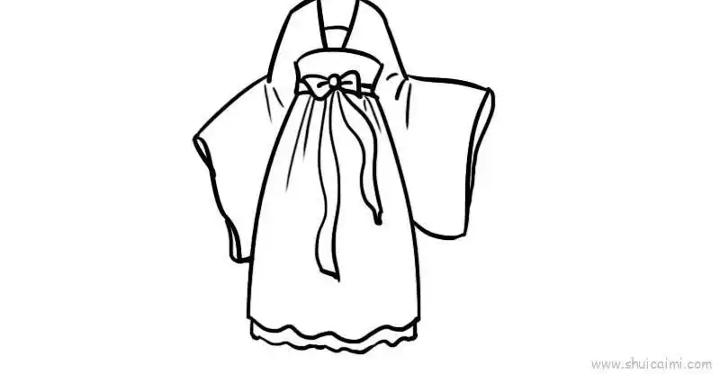超可爱的汉服简笔画合集马住练习汉服简笔画步骤齐胸襦裙简笔画教程